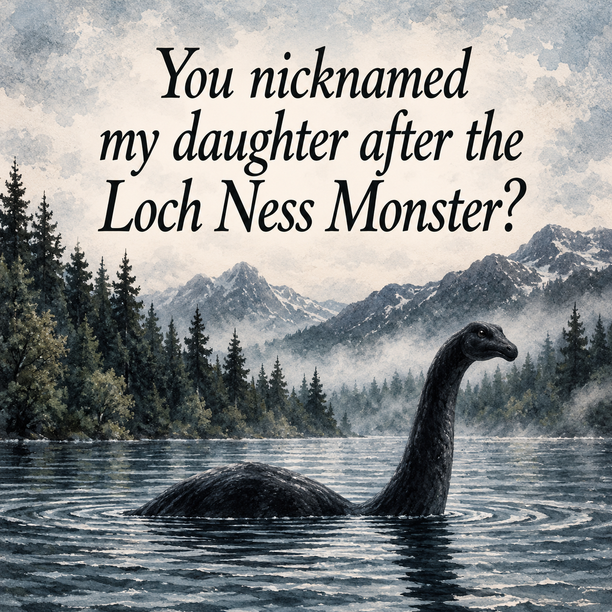 You Named my Daughter After the Loch Ness Monster