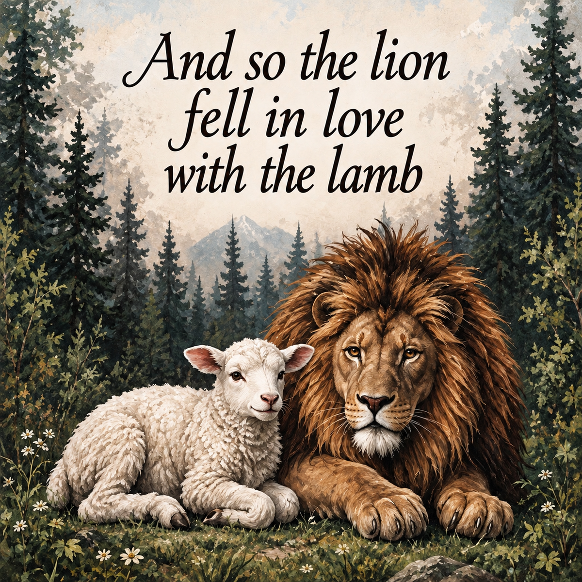 And so the Lion Fell in Love With the Lamb