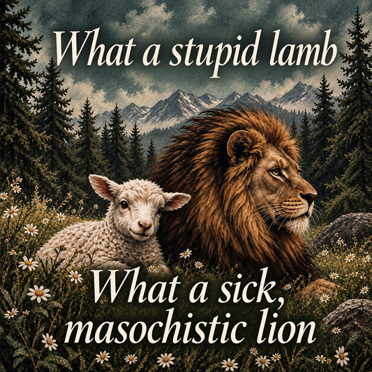What a Stupid Lamb, What a Sick Masochistic Lion